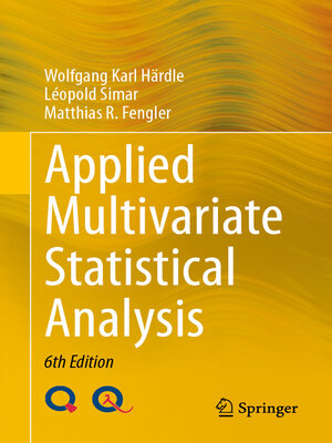 cover image of Applied Multivariate Statistical Analysis